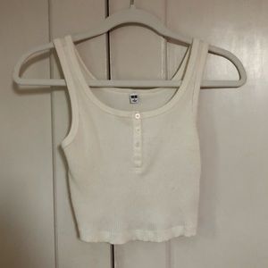 Uniqlo Cropped Ribbed Tank